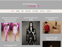 Tablet Screenshot of embassymodels.net
